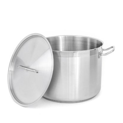 Picture of Adcraft Titan Induction Stock Pot with Cover 40 quart