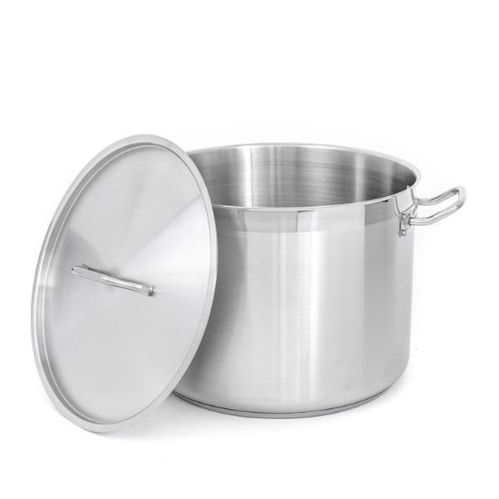 Picture of Adcraft Titan Induction Stock Pot with Cover 40 quart