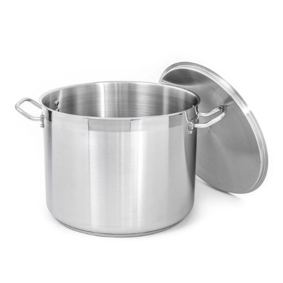 Picture of Adcraft Titan Induction Stock Pot with Cover 40 quart