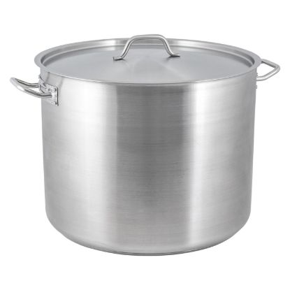 Picture of Adcraft Titan Induction Stock Pot with Cover 80 quart