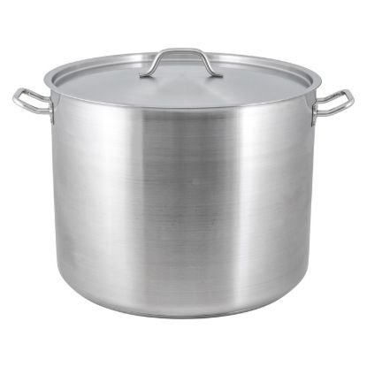 Picture of Adcraft Titan Induction Stock Pot with Cover 80 quart
