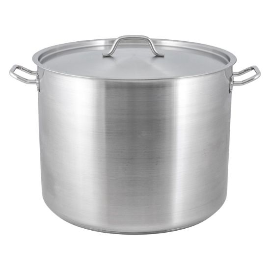 Picture of Adcraft Titan Induction Stock Pot with Cover 80 quart