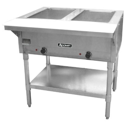 Picture of Adcraft 2 Bay Steam Table, in Stainless Steel