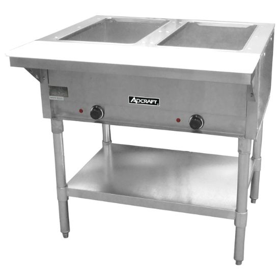 Picture of Adcraft 2 Bay Steam Table, in Stainless Steel