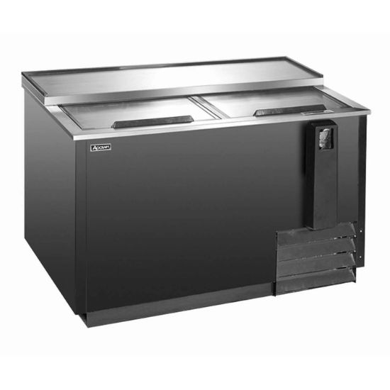 Picture of U-Star Bottle Cooler, 65"W, 19 cu ft, 2 Door, in Black
