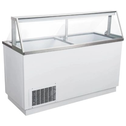 Picture of U-Star Ice Cream Dipping Cabinet, 20 Tub. 20.1 cu ft Capacity, in White