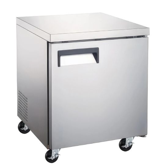 Picture of U-Star Undercounter Refrigerator, Single Solid Door, 6.3 cu ft Capacity, in Stainless Steel