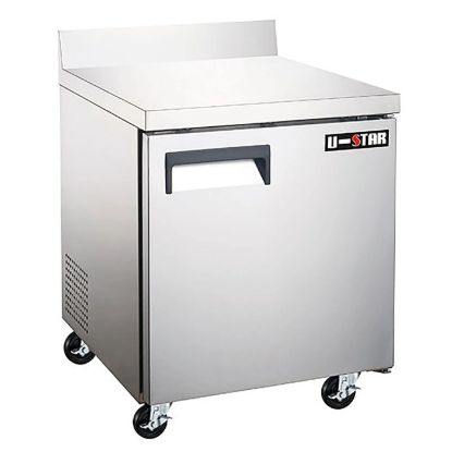 Picture of U-Star Worktop Freezer, Single Solid Door, 6.3 cu ft Capacity, in Stainless Steel