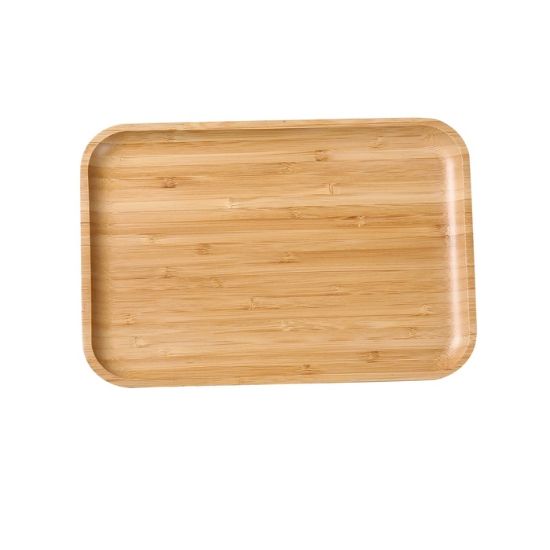 Picture of BB-108 Bamboo & Wood 8 1/4″ X 5 1/2″ X 3/4″ Rectangular Tray