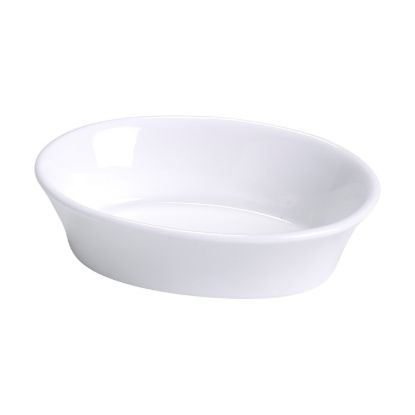 Picture of BK-006 Accessories 6 1/4″ X 4 1/2″ X 1 1/4″ Oval Baking Dish 10 oz Bone White