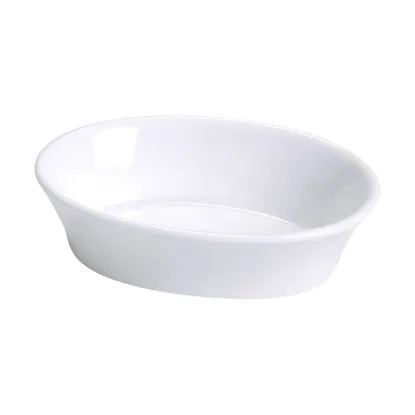 Picture of BK-006 Accessories 6 1/4″ X 4 1/2″ X 1 1/4″ Oval Baking Dish 10 oz Bone White