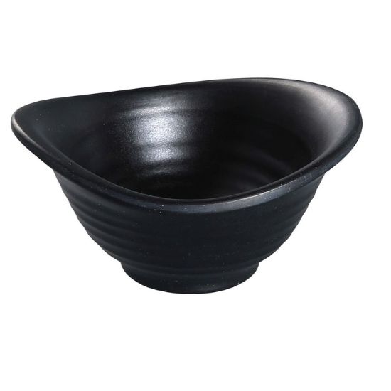 Picture of BP-3204 Black Pearl 4 3/4 X 3 3/4″ Yuanbao Bowl 5 oz