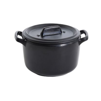 Picture of BP-4104 Black Pearl 3 1/2″ X 2 3/4″ Bowl With Handle And Lid 8 oz