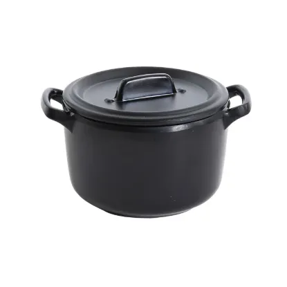 Picture of BP-4104 Black Pearl 3 1/2″ X 2 3/4″ Bowl With Handle And Lid 8 oz