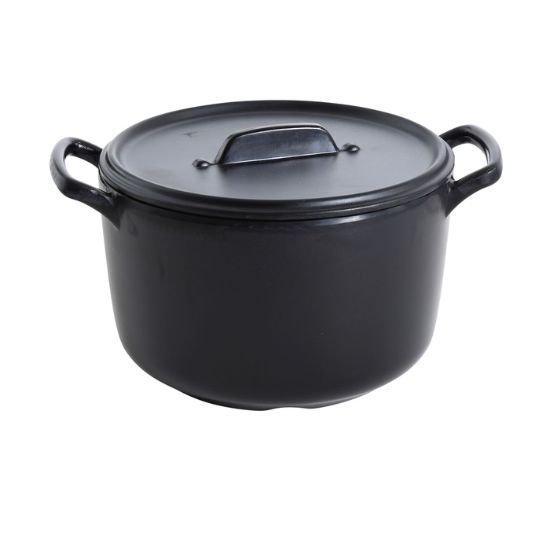 Picture of BP-4107 Black Pearl 7″ X 5 1/2″ Bowl With Handle And Lid 75 oz