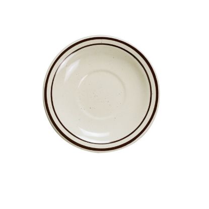 Picture of BR-2 Brown Speckled 5 1/2″ Saucer Royal