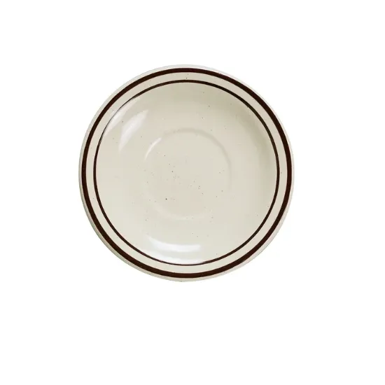 Picture of BR-2 Brown Speckled 5 1/2″ Saucer Royal