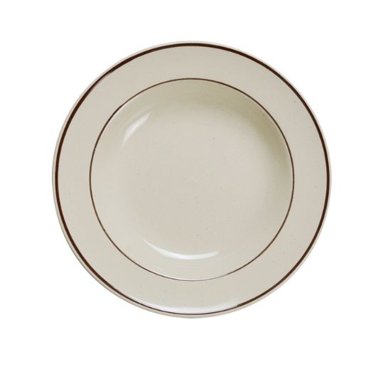 Picture of BR-3 Brown Speckled 9″ Rim Soup 10 oz