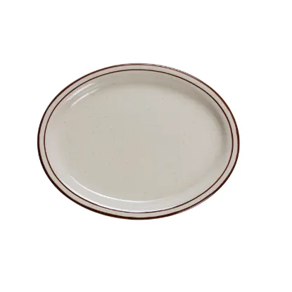 Picture of BR-12 Brown Speckled 9 1/2″ X 7 1/2″ Platter