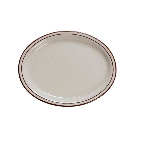 Picture of BR-14 Brown Speckled 13 1/4″ X 10 1/4″ Platter