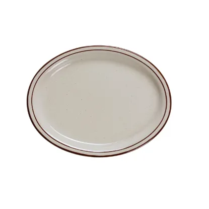 Picture of BR-14 Brown Speckled 13 1/4″ X 10 1/4″ Platter