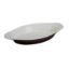 Picture of CO-15-B Accessories 10 3/4″X5 1/2″X1 1/2″ Welsh Rarebit Oval White/Brown 15 oz
