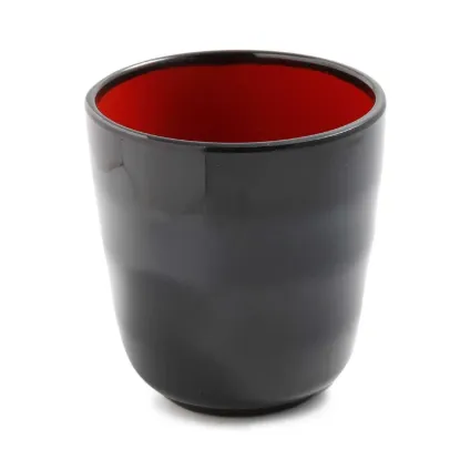 Picture of CR-9305 Black & Red 3″ X 3″ Tea Cup 7 oz