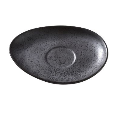 Picture of DB-002 Diamond Black 6″ X 4 1/2″ Saucer
