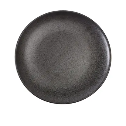 Picture of DB-109 Diamond Black 9″ X 7/8″ Coupe Shape Round Plate