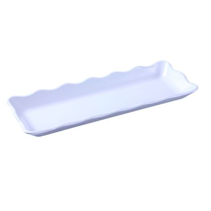 Picture of DC-6013W Deli 13 1/2″ X 5 1/4″ X 1″ Scallop Edged Display Tray White