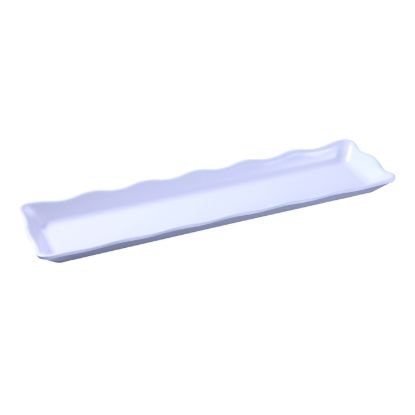 Picture of DC-6019W Deli 19″ X 5 1/4″ X 1″ Scallop Edged Display Tray White
