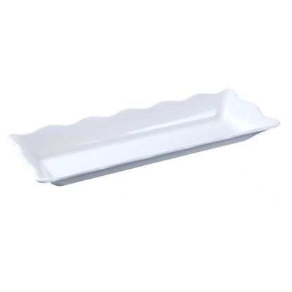 Picture of DC-6117W Deli 17 1/2″ X 6 3/4″ X 2″ Scallop Edged Display Tray White