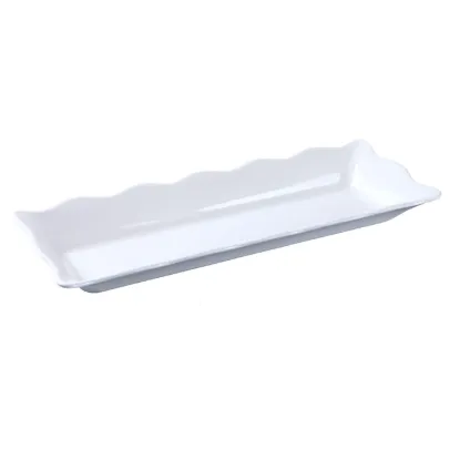 Picture of DC-6117W Deli 17 1/2″ X 6 3/4″ X 2″ Scallop Edged Display Tray White