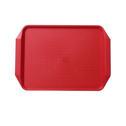 Picture of FT-803RD Serving Trays 17″ X 12″ Fast Food Tray With Handle Red