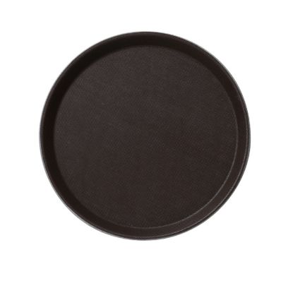 Picture of FT-1400 Serving Trays 14″ Round Tray Fiber Glass Brown