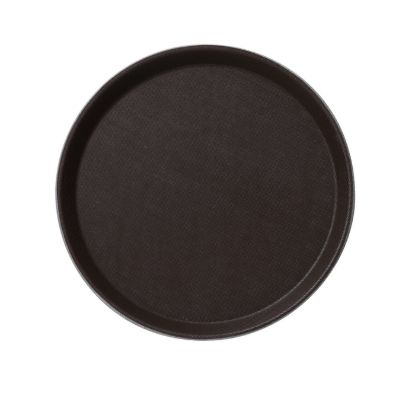 Picture of FT-1600 Serving Trays 16″ Round Tray Fiber Glass Brown