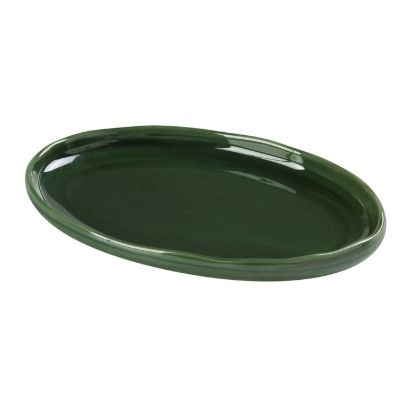 Picture of GG-214 Green Gem 14-1/2″ X 9-1/2″ X 1-1/2″ Oval Plate