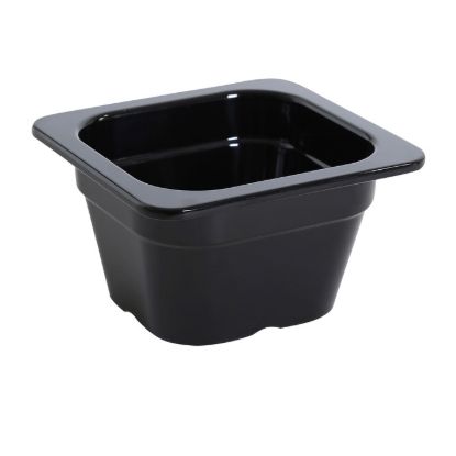 Picture of GN-707BK Gn Pan 6.93″ X 6.38″ 3.94″ / 176 X 162 X 100Mm Pan, Gn 1/6, 0.9L Black
