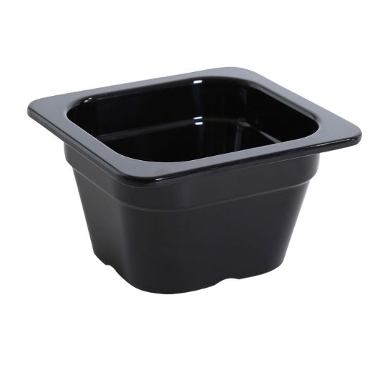 Picture of GN-707BK Gn Pan 6.93″ X 6.38″ 3.94″ / 176 X 162 X 100Mm Pan, Gn 1/6, 0.9L Black