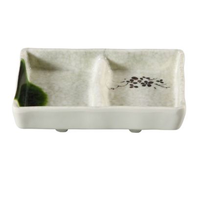 Picture of HO-4031 Honda 5 ” X 3 1/2″ Double Divided Sauce Dish 2 oz Each