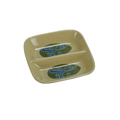Picture of JP-0001 Japanese 3 1/2″ Divided Square Sauce Dish