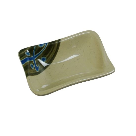 Picture of JP-0002 Japanese 4 1/8″ X 3″ Sauce Dish Wave Shape