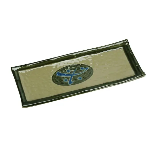 Picture of JP-1504 Japanese 10 1/4″ X 4 1/4″ Rectangular Sushi Plate