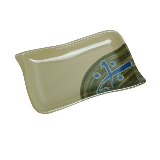 Picture of JP-1609 Japanese 8 1/2″ X 5 1/2″ Rectangular Plate Wave Shape