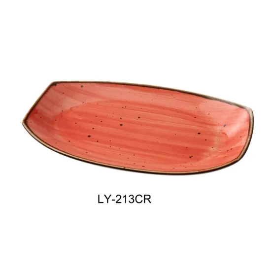 Picture of LY-213CR Lyon-Coral 13″ X 7 3/8″ X 1 1/2″ Rectangular Plate Coral