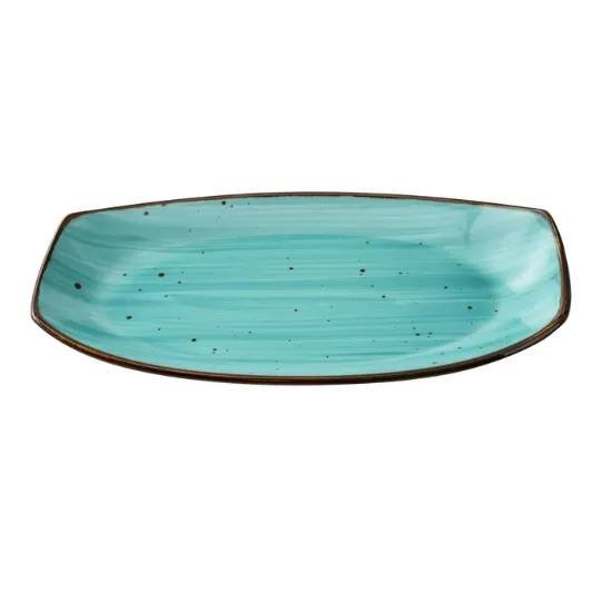 Picture of LY-213TQ Lyon-Turquoise 13″ X 7 3/8″ X 1 1/2″ Rectangular Plate Turquoise