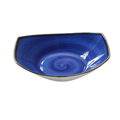 Picture of LY-309BU Lyon-Blue 9″ X 7 7/8″ X 2 3/8″ Pasta/Salad Plate 20 oz Blue