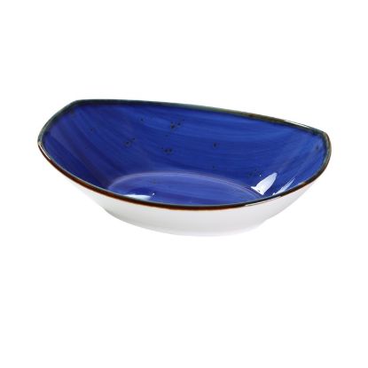 Picture of LY-407BU Lyon-Blue 7″ X 4 3/4″ X 1 3/4″ Oval Bowl 10 oz Blue