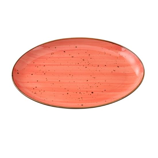 Picture of LY-2110CR Lyon-Coral 10 X 7″ X 1″ Coupe Platter Coral