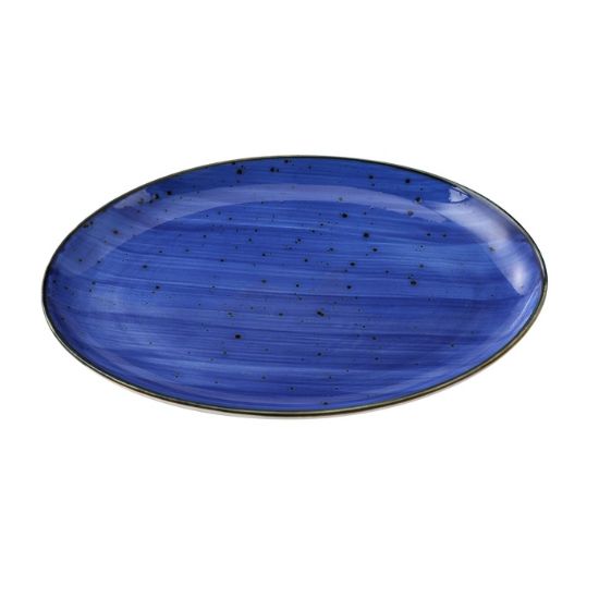 Picture of LY-2114BU Lyon-Blue 14″ X 10″ X 1 1/4″ Coupe Platter Blue